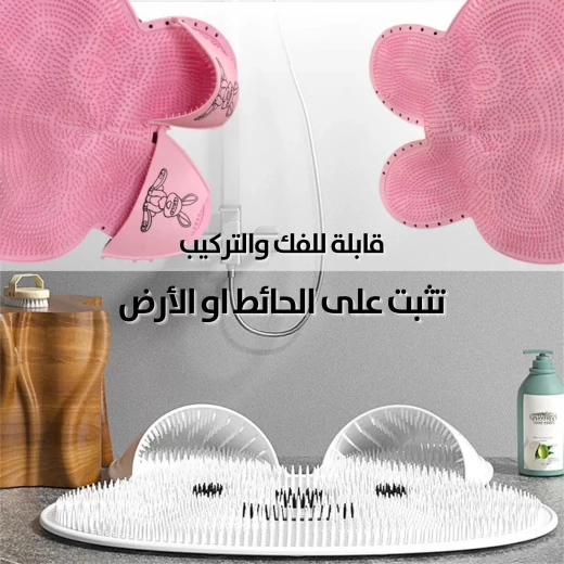 ليفة استحمام للجسم والقدمين بشعيرات سيليكون للتنظيف العميق - Image 6