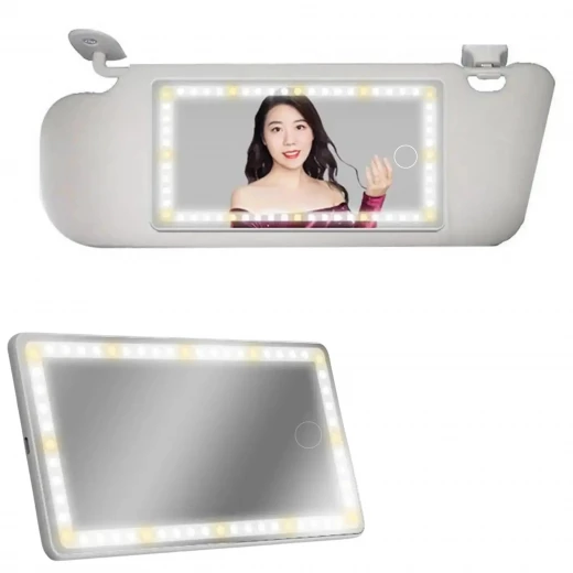 مرآة سيارة تعمل باللمس LED: رؤية محسنة وتصميم أنيق - Image 2