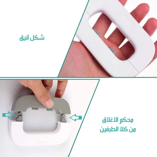 قفل أمان للثلاجة للأطفال, قفل حماية للأطفال والثلاجة, سهل التركيب بدون أدوات, قوي وآمن, يمنع وصول الأطفال ويحافظ على سلامة الطعام - Image 6