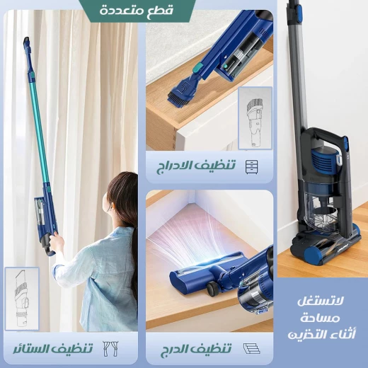 Hommak Cordless Handheld Vacuum Cleaner, Powerful Suction, Lightweight Design with Multiple Attachments for Car & Home Cleaning - Hommak - Image 4