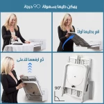 لوح كي قابل للطي مع دوران 180 درجة, تصميم موفر للمساحة، متين وسهل الاستخدام، مثالي للمساحات الصغيرة