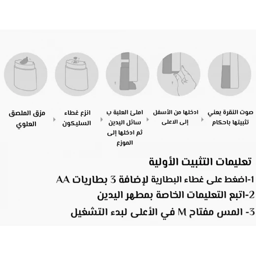 موزع صابون أوتوماتيكي - توزيع رغوة بدون لمس لسهولة التنظيف - Image 4