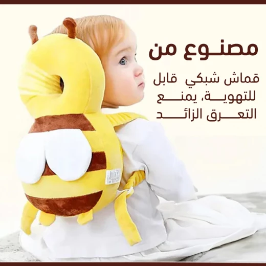 وسادة حماية رأس الطفل, وسادة ناعمة وقابلة للتنفس لدعم رقبة الطفل وسلامته، خفيفة الوزن وسهلة التنظيف - Image 7