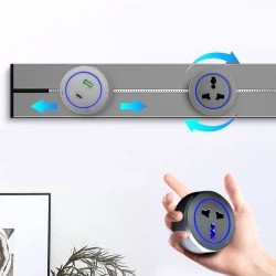 مقبس باور تراك, وصلة كهربائية محمولة متعددة المنافذ مع شاحن USB ,مثالية للمنزل والمكتب