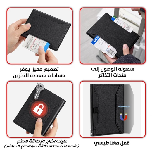 Multi-Functional Passport Card Holder - Secure Travel Organizer - Image 5