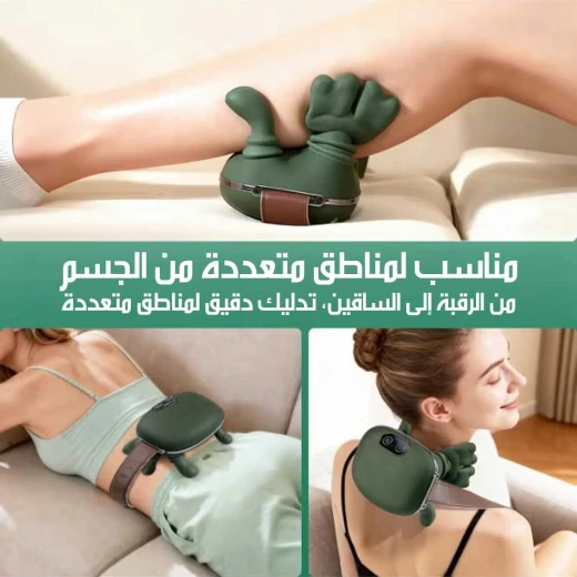 جهاز تدليك الرقبة والكتف احترافي كهربائي للاسترخاء العميق للأنسجة تدليك ثلاثي الأبعاد وضعين قابل للتعديل تصميم مريح للاستخدام اليومي - Image 8