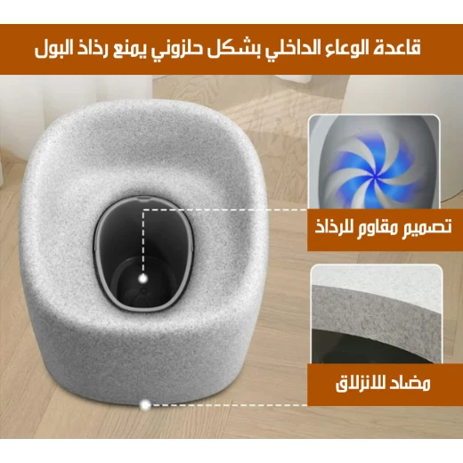 كرسي ومرحاض 2 في 1 لكبار السن، تصميم مريح وآمن، سهل التنقل، سهل التنظيف، مناسب لكبار السن، إصدار 2022 - Image 4