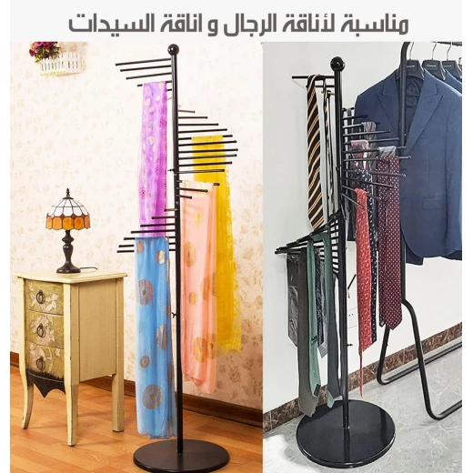 منظم وشاح قائم بذاته من ميتا شوب، متعدد الاستخدامات، أسود، للوشاحات والشالات والإكسسوارات - ميتاشوب - Image 9