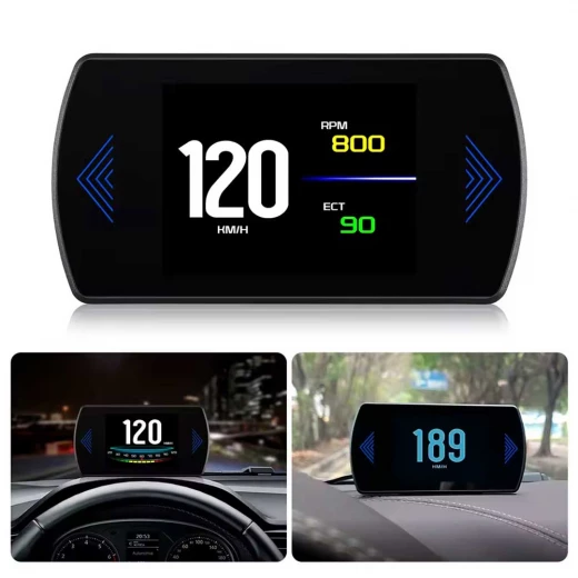 Universal HUD Car Display Digital Speedometer 2024 Edition Easy Install for All Vehicles with Speed, RPM, Fuel Consumption Data Display and 12V Compatibility Universal HUD Car Display Digital Speedometer 2024 Edition Easy Install for All Vehicles with Speed, RPM, Fuel Consumption Data Display and 12V Compatibility