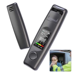 Portable Alcohol Tester Digital Breathalyzer with LCD Display, Fast & Accurate Readings, Personal Use & Professional Grade, Compact Design, 2 AAA Batteries, Results in Seconds