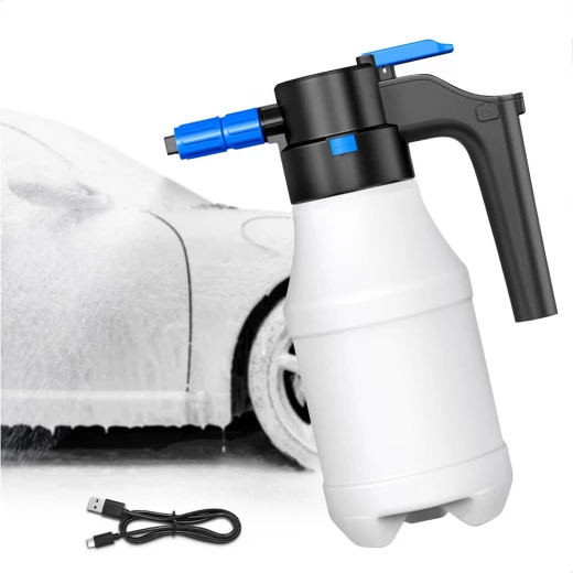 Generic Electric Car Foam Sprayer High Pressure Cleaning Machine Portable Black 2L Tank Compatible with All Vehicle Types Home Use Easy Operation - Image 2