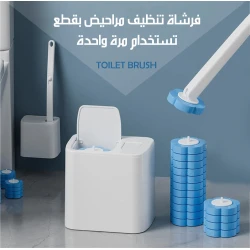 TOILET BRUSH Disposable Toilet Cleaning System with 12 Refill Heads for Ultimate Hygiene, Effortless Cleaning, and Germ-Free Bathrooms