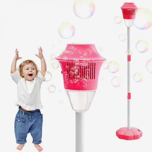 BUBBLE TORCH مصباح حديقة آلة فقاعات أوتوماتيكية موسيقية بإضاءة LED - Image 2