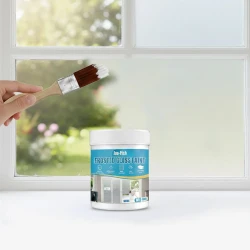 JUE-FISH Frosted Glass Paint 100g, Creates an Elegant Frosted Finish, Ideal for DIY Crafts, Home Decor and Glass Surface Projects