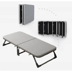 Portable Folding Bed Steel Frame Design for Comfort and Durability, Ideal for Guests, Small Spaces, and Everyday Use, Single Size with Easy Folding Mechanism