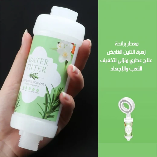 رأس دش فاخر بفلتر فيتامين سي وعلاج عطري: فلتر بولي بروبيلين لإزالة الشوائب، يعزز صحة البشرة والشعر، سهل التركيب، متوافق مع معظم أنظمة الدش القياسية - Image 11
