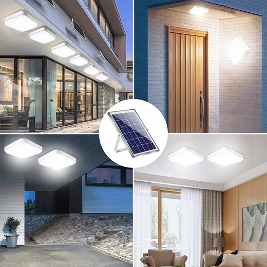 Solar Powered LED Ceiling Lights Waterproof Indoor Lighting System with Remote Control Offering 3 Lighting Modes (White, Natural, Warm) Perfect for Home Use 35 Dinar Price - Sunspark - Image 9
