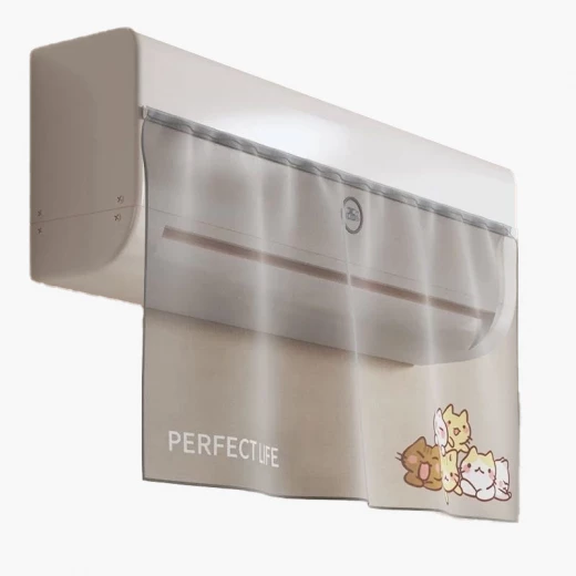 Fabric Air Conditioner Barrier Deflector, Adjustable Airflow, White, 1 Piece - Image 2