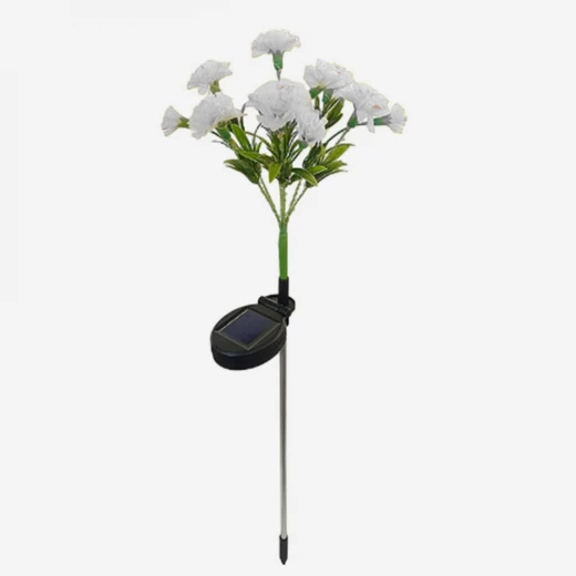 زهور حديقة خارجية تعمل بالطاقة الشمسية، أضواء LED مقاومة للماء، مجموعة من 2 زهور حديقة خارجية تعمل بالطاقة الشمسية، أضواء LED مقاومة للماء، مجموعة من 2