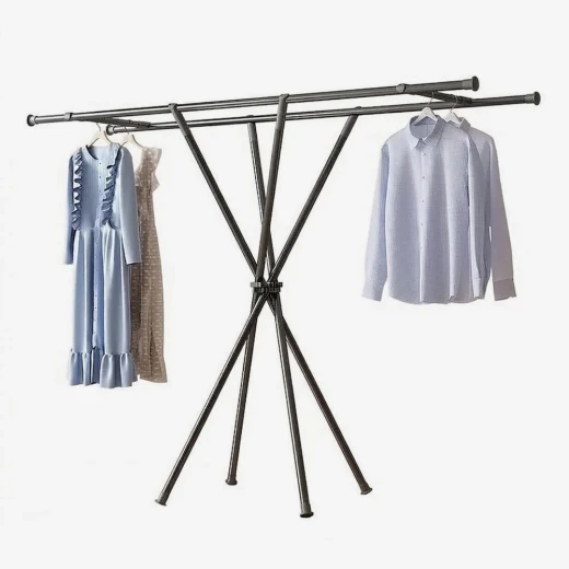 منشر ملابس قابل للطي – تصميم عملي وموفّر للمساحة وسهل الحمل والتخزين - Clothes hanger - Image 2