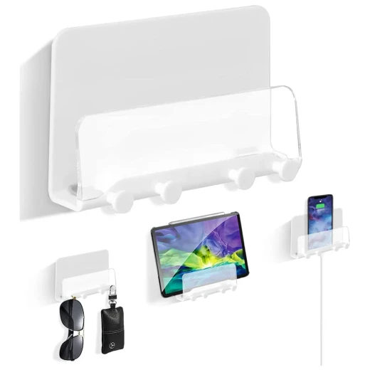 Multi-Use Adhesive Wall-Mounted Phone Holder, Practical Space-Saving Design, Easy to Install and Use, Keeps Your Phone Secure and Organized, Ideal for Home, Office and Kitchen Multi-Use Adhesive Wall-Mounted Phone Holder, Practical Space-Saving Design, Easy to Install and Use, Keeps Your Phone Secure and Organized, Ideal for Home, Office and Kitchen