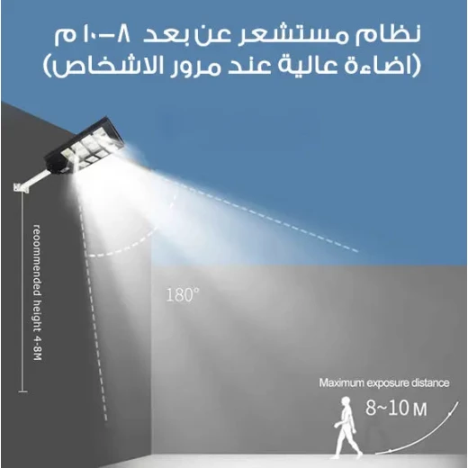 Solar Powered LED Flood Light 300W - Outdoor Security Lighting - Image 4