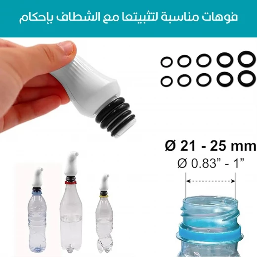 بيديه يدوي للسفر, زجاجة رش محمولة للنظافة الشخصية, قابلة لإعادة الاستخدام وسهلة الاستخدام للسفر والتخييم وفترة ما بعد الولادة - Image 4