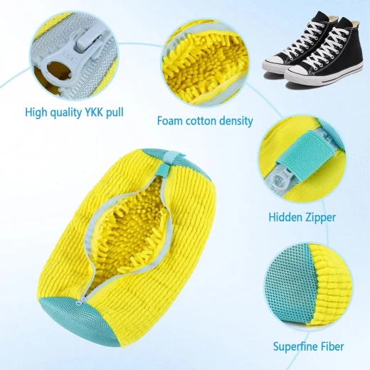 Shoe Washing Bag, Protective Laundry Bag for Sneakers & Running Shoes, Durable & Breathable with Zipper - Image 8