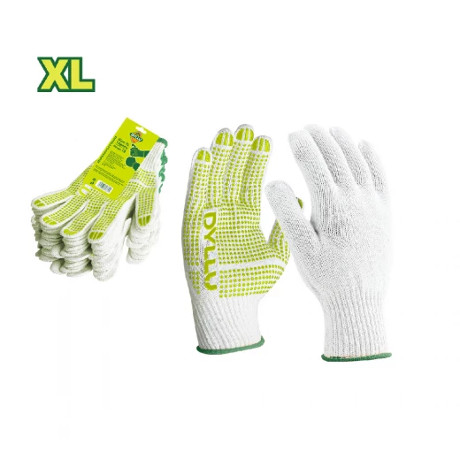 قفازات صوف محبوكة XL من DYLLU مع نقاط PVC - واقية ومتينة - ديلو - Image 2