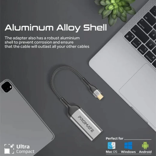 محول Promate 8K USB-C إلى HDMI: وضوح كريستالي للبث - برو مات - Image 5