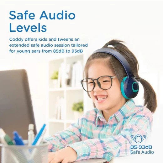 سماعات Promate Coddy SafeAudio اللاسلكية: صوت عالي الدقة واستماع آمن - برو مات - Image 3