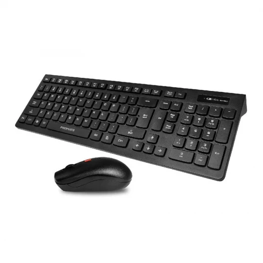 مجموعة لوحة مفاتيح وفأرة لاسلكية Promate ProCombo-12 - بحجم كامل - برو مات - Image 2