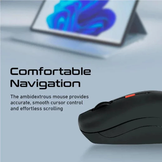 مجموعة لوحة مفاتيح وفأرة لاسلكية Promate ProCombo-12 - بحجم كامل - برو مات - Image 7