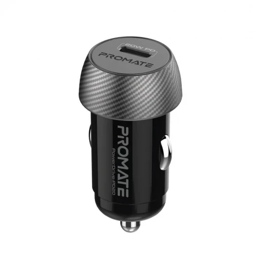 شاحن سيارة Promate PowerDrive-PD20 صغير 20 واط مع توصيل الطاقة شاحن سيارة Promate PowerDrive-PD20 صغير 20 واط مع توصيل الطاقة