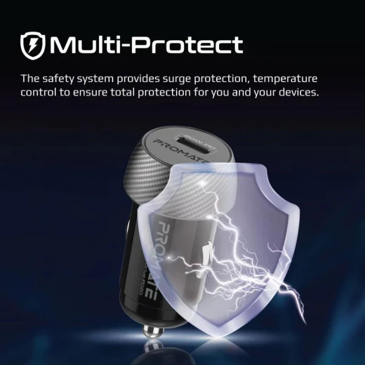 شاحن سيارة Promate PowerDrive-PD20 صغير 20 واط مع توصيل الطاقة - برو مات - Image 5