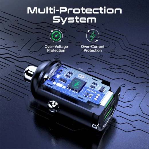 شاحن سيارة Promate Bullet-PD40 بقوة 40 واط بمنفذي USB-C - برو مات - Image 7