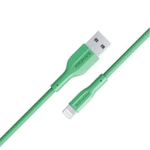 كابل شحن آيفون XCord-Ai أسود, معتمد من ابلMFi، عالي التحمل وسرعة شحن فائقة, متوافق مع أجهزة ايفون و ايباد و ايربودز من بروميت - برو مات - Image 6