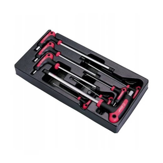 طقم مفاتيح سداسية بمقبض T من Hans (8 قطع) فولاذ Cr-V لمختلف الاستخدامات - هانس - Image 2