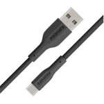 كابل USB-C للشحن ونقل البيانات - متر واحد، مرن، شحن سريع من بروميت - برو مات