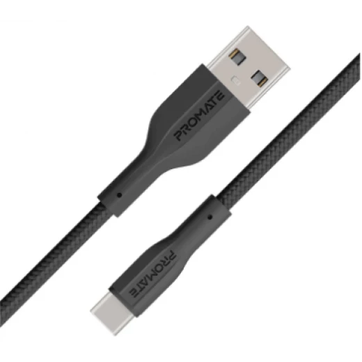 كابل USB-C للشحن ونقل البيانات - متر واحد، مرن، شحن سريع من بروميت - برو مات - Image 2