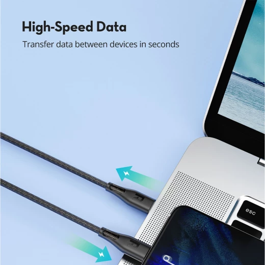 شاحن RAVPower CB1029 USB-C مع كابل مضفر بطول 1.2 متر - Ravpower - Image 3
