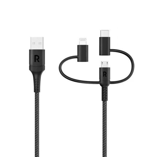 شاحن RAVPower CB1034: شحن سريع مع Micro و Lightning و Type C