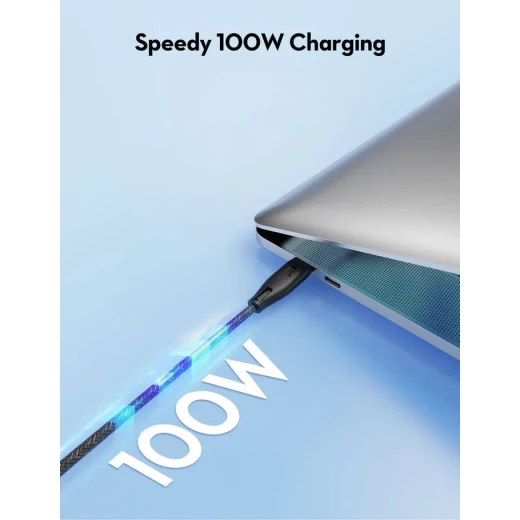كابل شاحن Ravpower USB-C بقوة 100 واط (1.5 متر) - شحن سريع ومتين - Ravpower - Image 4