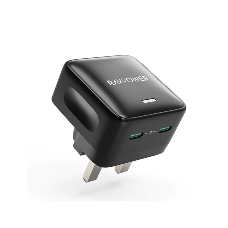 شاحن حائط RAVPower 35W PD PC1031 - شحن سريع بمنفذين - Ravpower