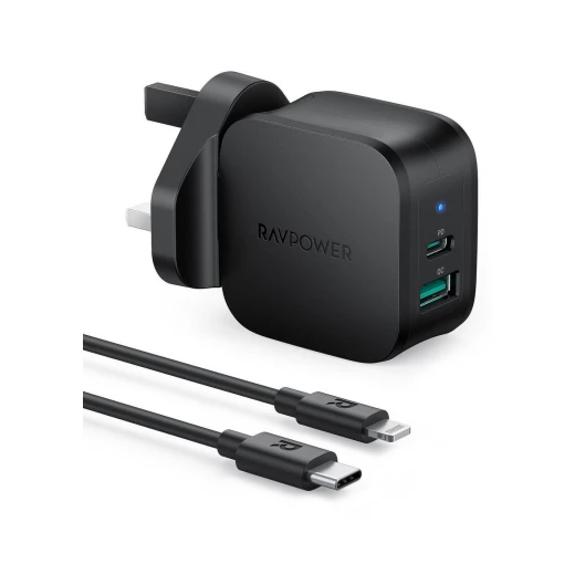 شاحن RAVPower 20W PD سريع PC1040 مع كابل Type-C إلى Lightning - Ravpower - Image 3