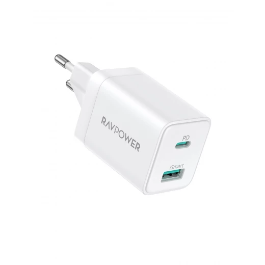 شاحن حائط RAVPower PD Pioneer 20W بمنفذين - شحن سريع - Ravpower - Image 2