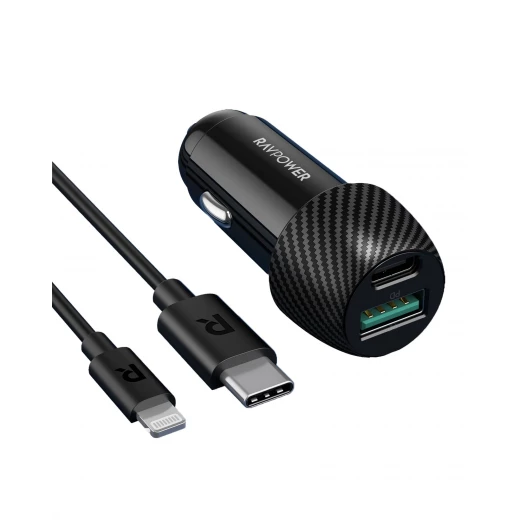 شاحن سيارة RAVPower 49W RP-VC031 - شحن سريع، منفذ مزدوج - Ravpower - Image 3