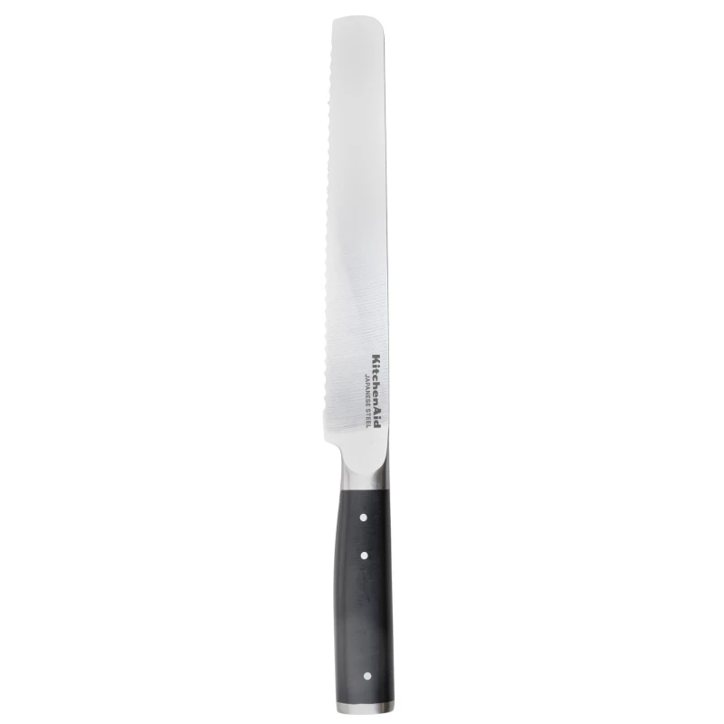 KitchenAid Gourmet 20cm Bread Knife - Black Serrated Blade - KitchenAid