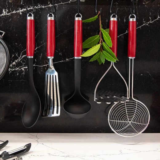 KitchenAid Empire Red Stainless Steel Potato Masher - Durable Kitchen Tool - KitchenAid - Image 3
