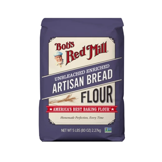 Bob's Red Mill Artisan Bread Flour 5 lb High-Protein Flour for Superior Structure Ideal for Artisan Loaves Pizza Crusts & Bagels Bulk Pack Bob's Red Mill Artisan Bread Flour 5 lb High-Protein Flour for Superior Structure Ideal for Artisan Loaves Pizza Crusts & Bagels Bulk Pack